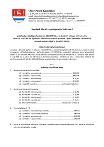 Sazebník úhrad za poskytování informací