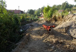 Kanalizace a ČOV Pustá Kamenice - fotografie z výstavby XI. - foto č. 57