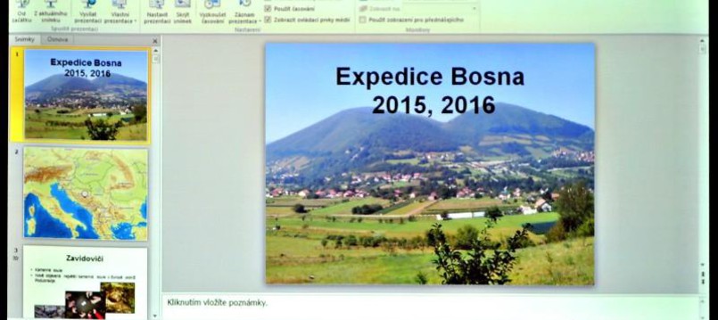 Beseda o poznatcích z Expedice Bosna 2015 a 2016