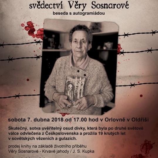Pozvánka na besedu - společná akce knihoven Sádek, Oldříš, Borová, Pustá Kamenice
