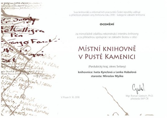 Knihovna roku 2018 - vyhlášení výsledků soutěže v Národní knihovně v Praze