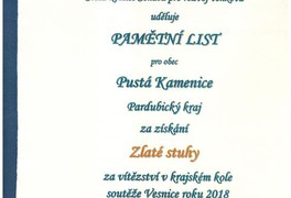 Slavnostní setkání vítězů soutěže Vesnice roku 2018 v Senátu Parlamentu České republiky - foto č. 1