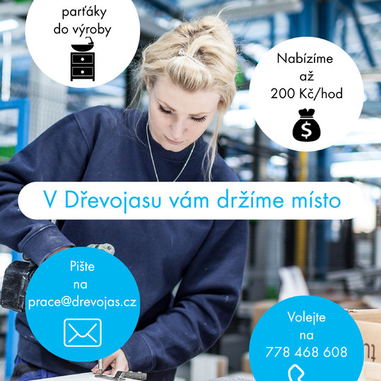 Nabídka pracovních míst ve firmě Dřevojas Svitavy