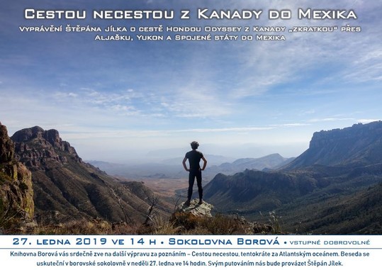 Beseda o cestování po Kanadě, Mexiku a dalších zemích
