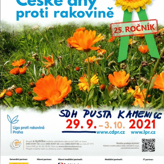 Den proti rakovině - SDH Pustá Kamenice pořádá veřejnou sbírku dne 29.10.2021