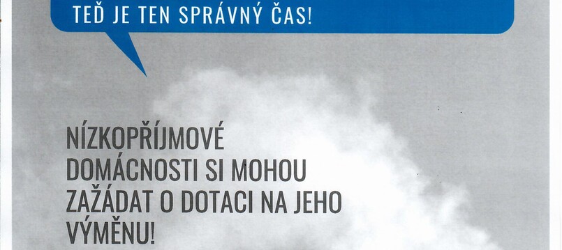 Informace o možnosti získat kotlíkové dotace