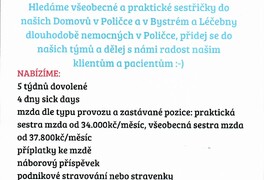 AZASS Polička hledá nové všeobecné a praktické sestřičky - foto č. 1