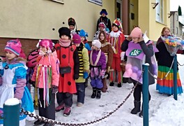 Masopustní průvod dětí ZŠ a MŠ Pustá Kamenice 2026 - foto č. 8