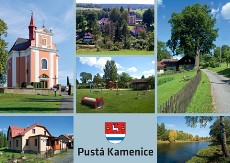 Pohlednice obce Pustá Kamenice