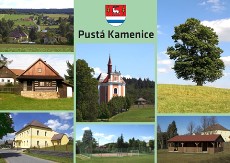 Pohlednice obce Pustá Kamenice